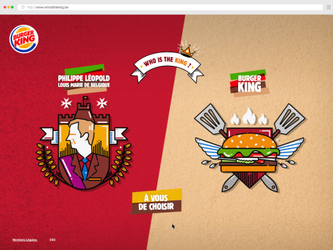Buzzman pour Burger King Belgique