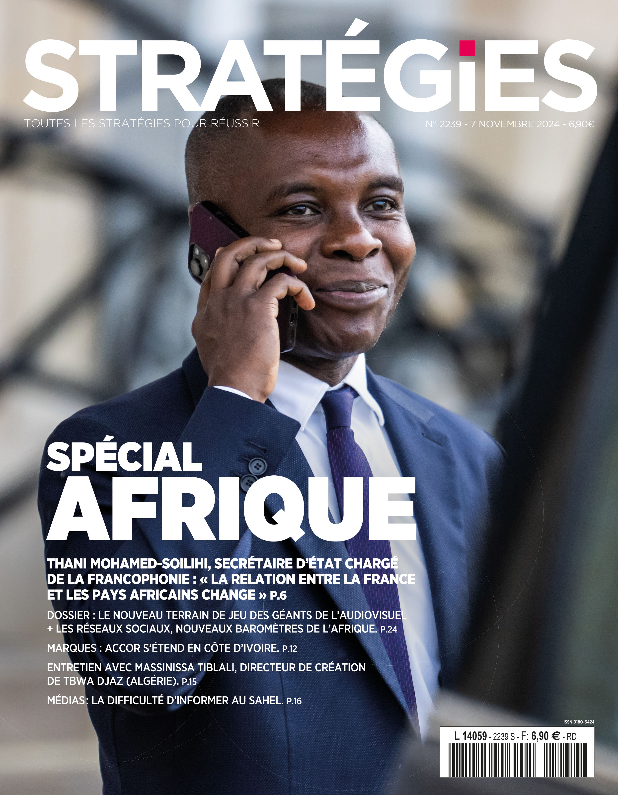 Couverture du magazine Stratégies n°2239 : Spécial Afrique