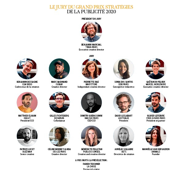 Jury Grand Prix Stratégies de la Publicité 2020