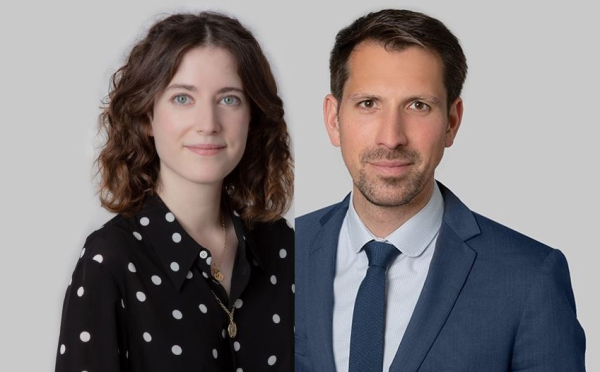 Sophie Gotelf et Thomas Baur, consultants de Brunswick à Paris.