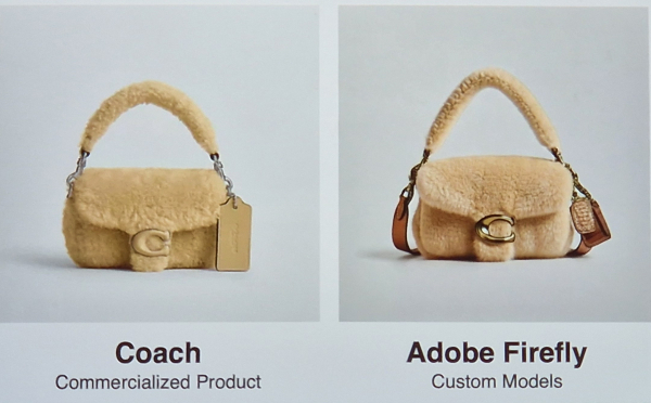 Le groupe Tapestry, propriétaire de la marque de luxe Coach, a testé Firefly Custom Model pour imaginer de nouveaux sacs avec Firefly.