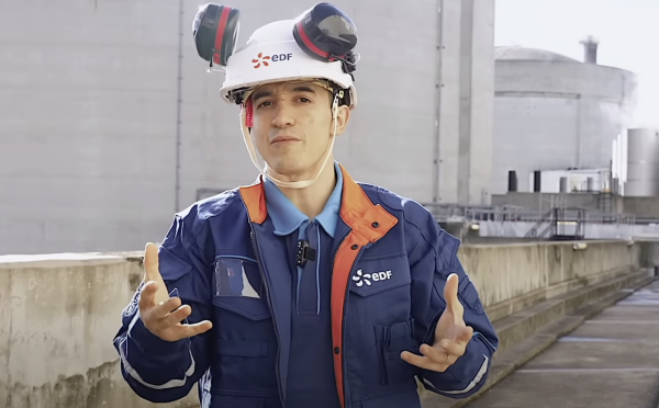 Dans cette vidéo, EDF fait appel aux services de Tibo InShape pour promouvoir les différents métiers dans une centrale nucléaire.
