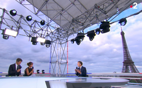 Le 23 juillet, Emmanuel Macron était interviewé sur France 2 par Thomas Sotto et Nathalie Iannetta.