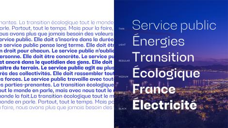 4uatre et Black Foundry pour Enedis – « Enedis – Typographie »