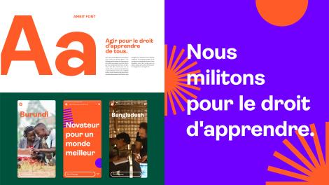 Identité visuelle Bibliothèques Sans Frontières