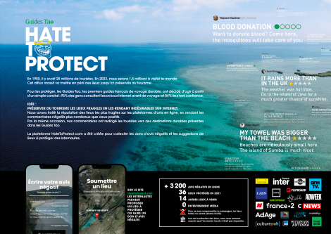 TBWA Paris pour Les guides Tao – « Hate to protect »