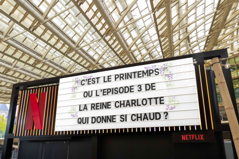 Clear Channel, Re-Mind PHD pour Netflix – « Le Marquee »