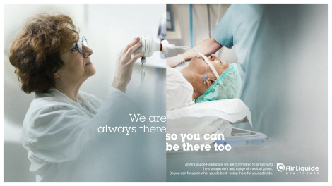 TBWA\Adelphi pour Air Liquide Healthcare – « Campagne corporate Always there »