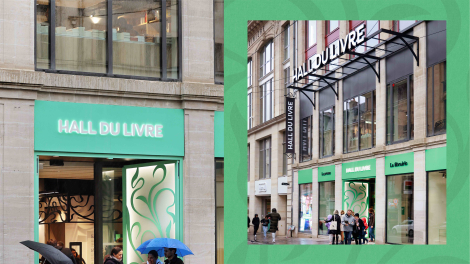 Desdoigts et Associés pour Éditions Gallimard – « Hall du Livre, la librairie promenade – Librairie des Éditions Gallimard »